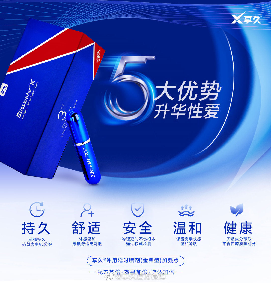 Xiangjiu 3rd Generation Delay Spray (Golden Edition Enhanced Edition)